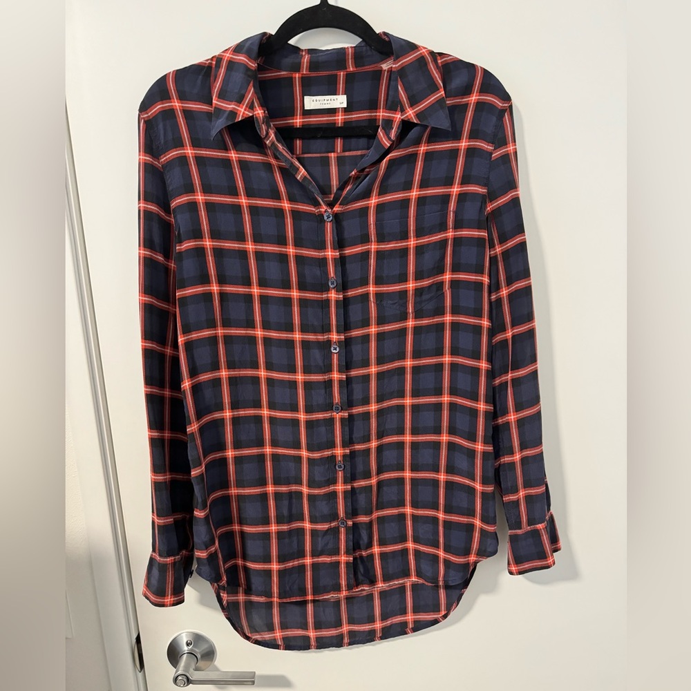 Equipment silk blouse size small